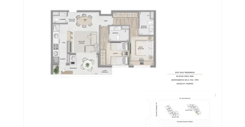 Tipo 2 suites 75m 304 a 1704