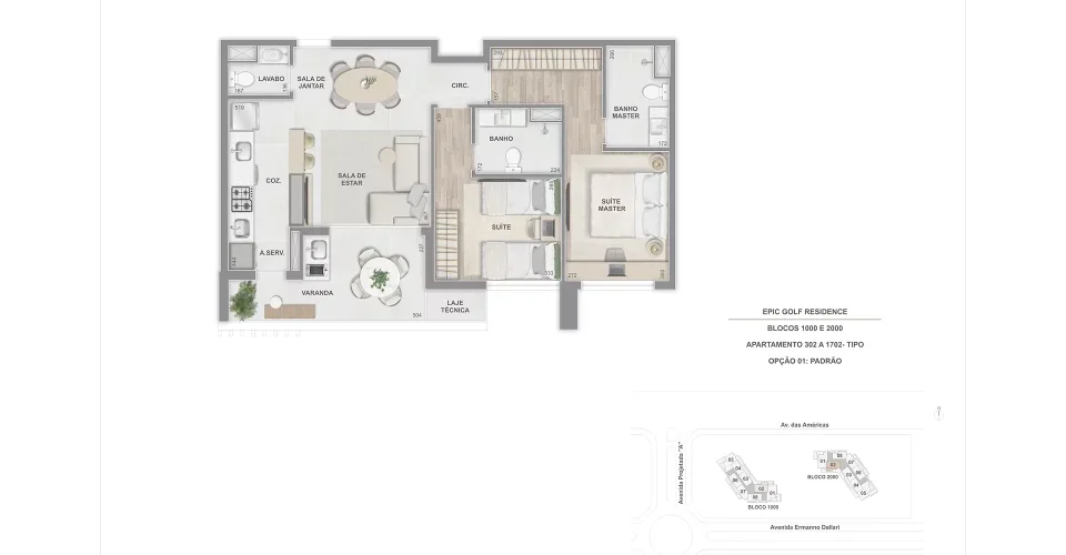 Tipo 2 suites 76m 302 a 1702