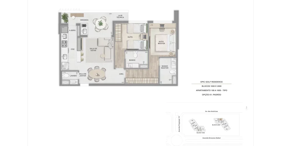 Tipo 2 suites 77m 108 a 1608